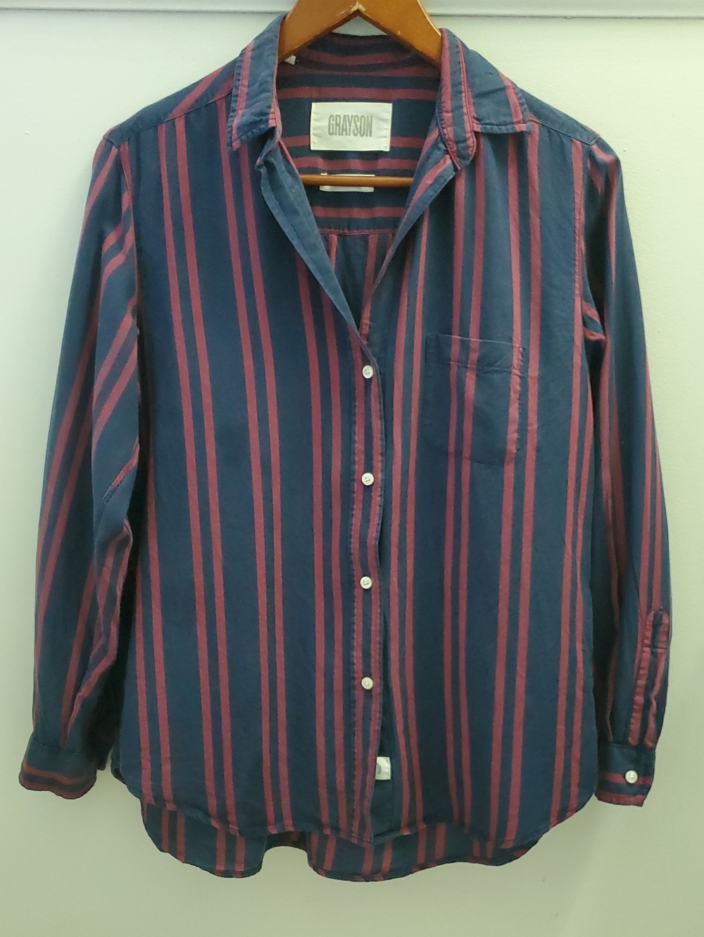 Grayson The Hero Shirt Navy And Red Size 03 (Medium)